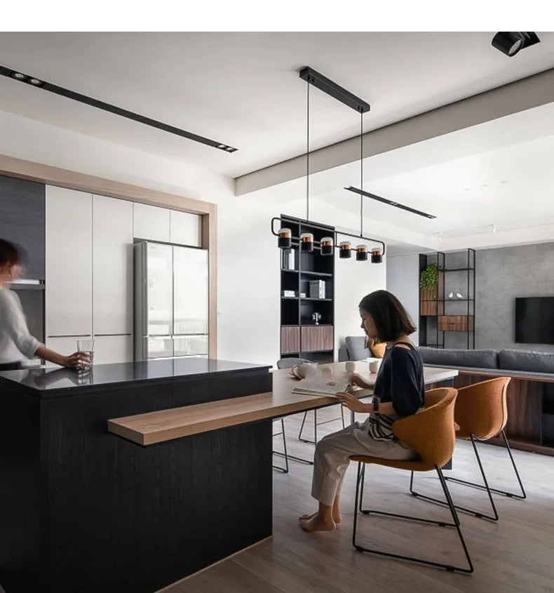 Nordic style designer lamp Dining table light art creative bar counter Kitchen bedroom bedside LED modern chandelier home decor