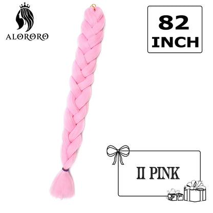 Alororo sintético jumbo trança cabelo 82 Polegada africano falso cabelo de alta temperatura fibra trança extensões de cabelo para mulher