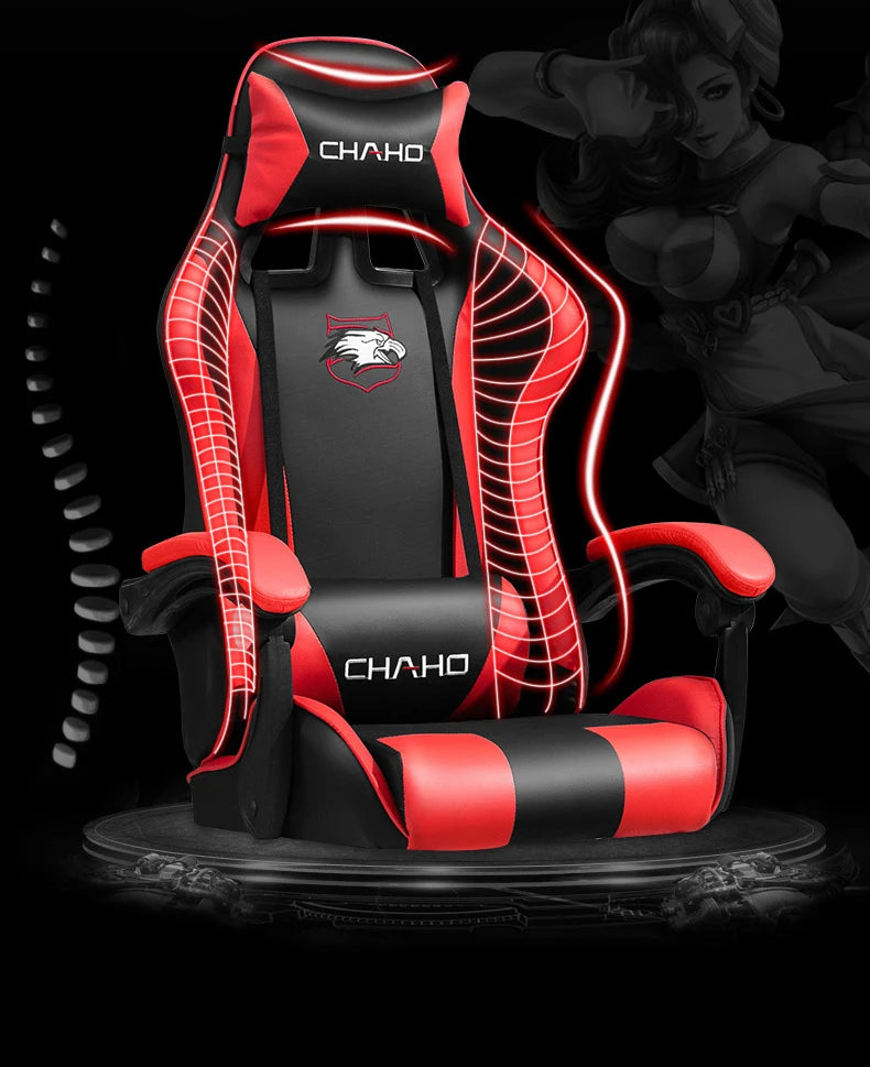 WCG Gaming Chair Office Latex Cushion Bluetooth Computer Chair High-quality BOSS Chair Leather LOL Internet Anchor Racing Chair