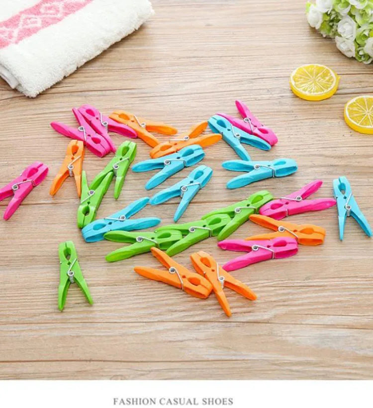 24Pcs High Quality Laundry Clothespins for Towels Socks Clips for Bed Sheet Hangers Racks Clip Clothes Pin Kitchen Home Supplies