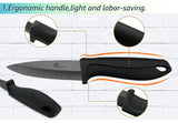 Ceramic Knife Set 3 4 5 6 inch Kitchen Knife + Peeler Holder Black White Blade Chef Knife Fruits Utility Cooking Knives Cutter