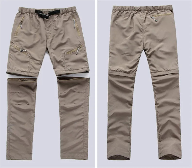 Hiking Pants Men Summer Quick Dry Outdoor Waterproof Breathable Trousers Tactical Travel Camping Trekking Remove Trousers Shorts