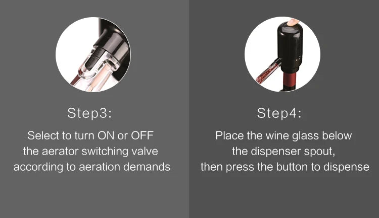 Decantador eléctrico USB Decantador eléctrico inteligente de vino tinto Decantador eléctrico neumático fácil de limpiar Dispensador de vino creativo