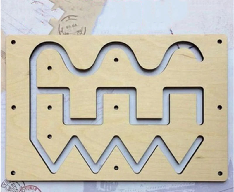 Montessori Busy Board Accessories Wood DIY Toy Material Education Activity Board Parts Toys For Children Basic Skills Learning