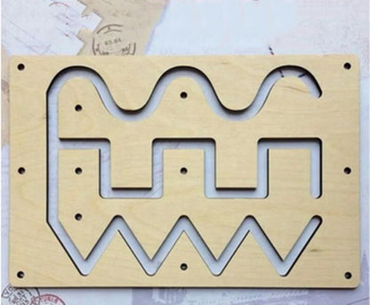 Montessori Busy Board Accessories Wood DIY Toy Material Education Activity Board Parts Toys For Children Basic Skills Learning