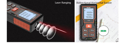 HILDA Laser Rangefinder Distance Meter 40M 50M 60M 80M 100M Rangefinder Laser Tape Range Finder Building лазерный дальномер