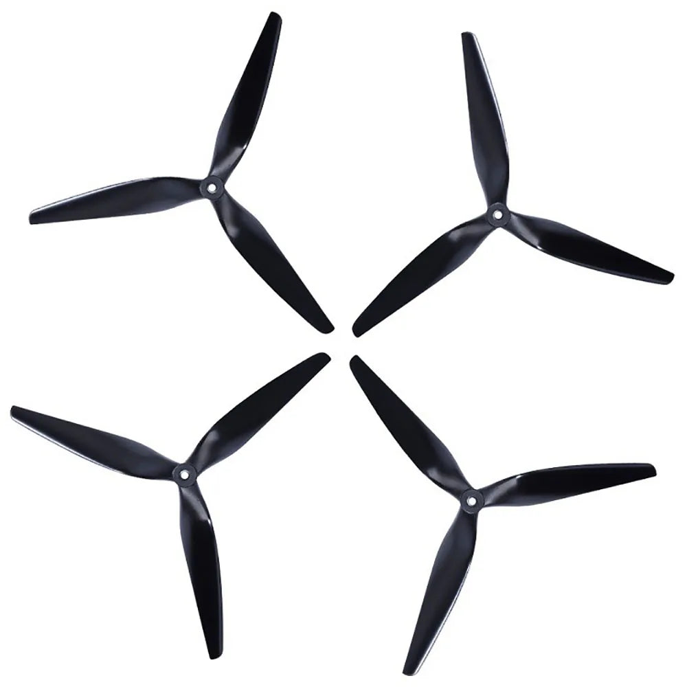 HQProp HQ Macroquad Prop 10X5X3 9X5X3 1050/9050 10 polegadas 9 polegadas 3 lâminas Hélice de nylon reforçado com carbono preto para drones RC FPV