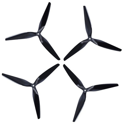 HQProp HQ Macroquad Prop 10X5X3 9X5X3 1050/9050 10 polegadas 9 polegadas 3 lâminas Hélice de nylon reforçado com carbono preto para drones RC FPV