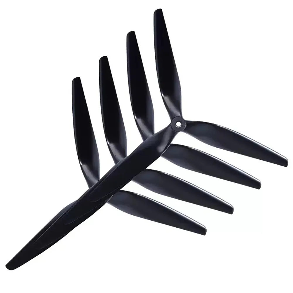 Hélice HQ Macroquad HQProp 10x5x3 9x5x3 1050/9050 de 10 y 9 pulgadas, 3 palas, de nailon reforzado con carbono negro para drones RC FPV 