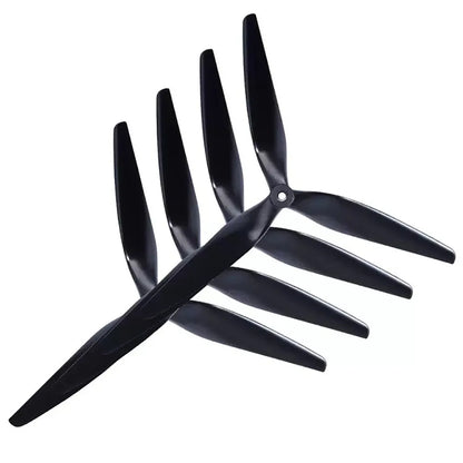 HQProp HQ Macroquad Prop 10X5X3 9X5X3 1050/9050 10 polegadas 9 polegadas 3 lâminas Hélice de nylon reforçado com carbono preto para drones RC FPV