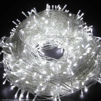 Guirnalda de luces LED de 10 m, 30 m, 50 m y 100 m, para decoración de árbol de Navidad, bodas, luces de hadas impermeables para interior y exterior, 220 V, UE. 