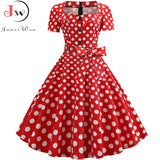 Women Square Collar Elegant Vintage Summer Dress Short Sleeve Midi Dress Robe Femme Casual Office Party Dress