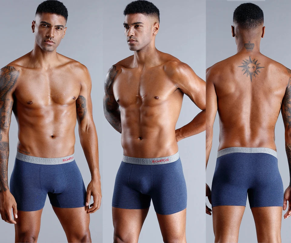 Brand Underwear Men Boxer Shorts For Men Panties Boxershorts Long Underpants Natural Cotton High Quality sexy homme hot calecon