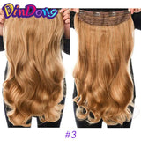Extensões de cabelo ondulado com mola clip in 60 cm premium sintético resistente ao calor 190g