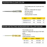 Stanley 1 pces dc ac detector de tensão elétrica atual caneta tester sensor volt teste circuito digital com bateria de néon livre