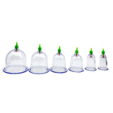 6Pcs Vacuum Cupping Sets with Pumping Gun Suction Cups Back Massage Body Cup Detox Anti Cellulite Cans Healthy Care Jars