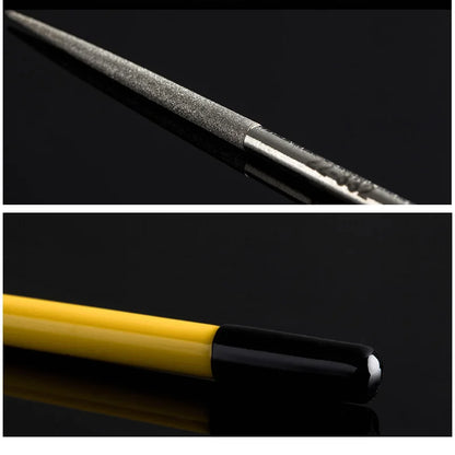 Stanley-fios redondos de diamantes, 1 peça, agulha, lixa de raspa, ferramentas para acabamento, 150, joia de cerâmica, metal, vidro, madeira