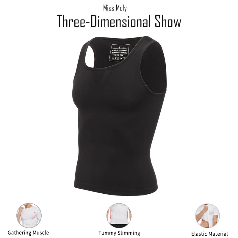 Faja moldeadora de cuerpo para hombre, moldeadora de abdomen, ropa interior moldeadora, entrenador de cintura, chaleco corrector de postura, corsé.