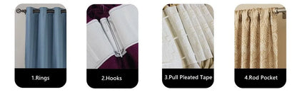 310cm Height Custom Made Thickened Solid Color Double-Sided Jacquard 80%-90% Blackout Living Room Curtains Bedroom Curtains