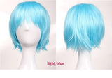 BENIHAIR Synthetic Wig Cosplay Wig White Red Green Blue Pink Yellow Hair Short Layered Wig Fake Hair Extension Men Women Party Wig