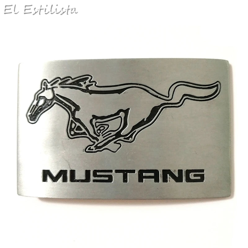 Classic Cowboy Mustang Belt Buckle Suit 4cm Belt Metal Men Jeans Accessories Fivela for 4cm Belts Running Horse Pin Buckles