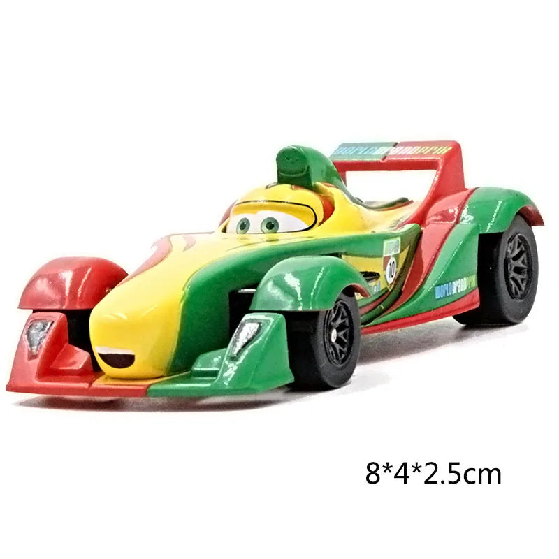 Disney Pixar Cars 3 2 Metal Diecast Car Toy Lightning McQueen Queen of England Fritter Miss For Kids Boy Birthday Toy Car Gifts
