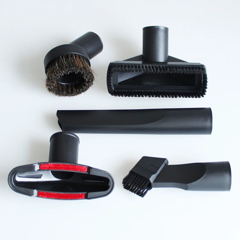 Boquilla de aspiradora universal con cabezal de cepillo de succión para aspiradoras de 32 mm, 35 mm, 1 1/4 pulg. y 1 3/8 pulg., accesorio para rincones de cama y sofá.