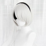 High quality YoRHa No.2 Type B 2BYoRH 2A 9S 2B wig Cosplay Wig NieR:Automata Costume Play Wigs Costumes Hair +Wig Cap