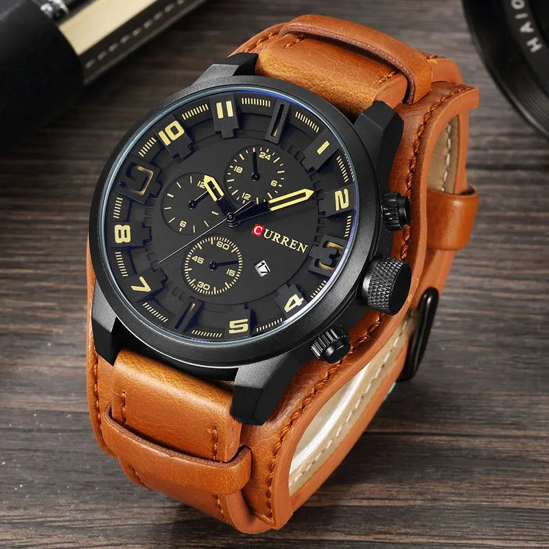 CURREN Men's Watches Top Brand Luxury Fashion&amp;Casual Business Quartz Watch Date Waterproof Wristwatch Relogio Masculino