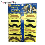 JOY-ENLIFE 12pcs Funny Costume Pirate Party Mustache Cosplay Fake Moustache Fake Beard For Kids Adult Halloween Party Decoration