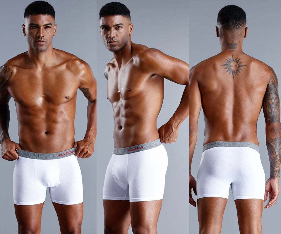 Brand Underwear Men Boxer Shorts For Men Panties Boxershorts Long Underpants Natural Cotton High Quality sexy homme hot calecon