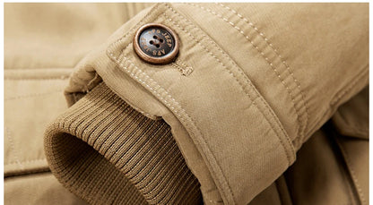 Winter Jacket Men's Parkas 6XL Oversized Thicken Male Coat High Quality Fleece Casual Padded Jackets Men Clothing Outwear T3F029
