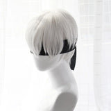 High quality YoRHa No.2 Type B 2BYoRH 2A 9S 2B wig Cosplay Wig NieR:Automata Costume Play Wigs Costumes Hair +Wig Cap