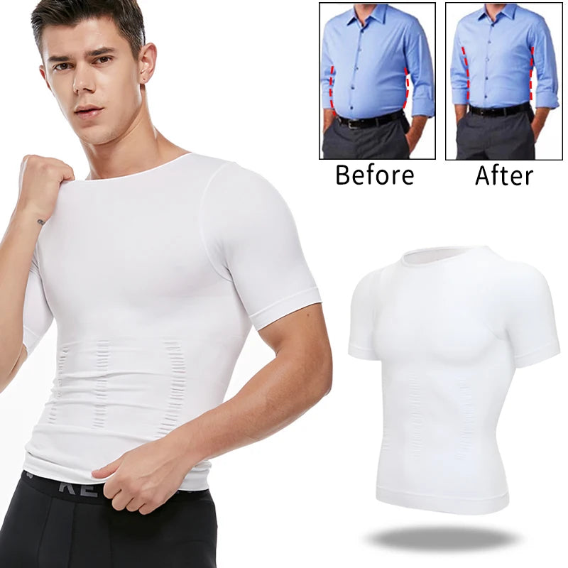 Faja moldeadora de cuerpo para hombre, moldeadora de abdomen, ropa interior moldeadora, entrenador de cintura, chaleco corrector de postura, corsé.