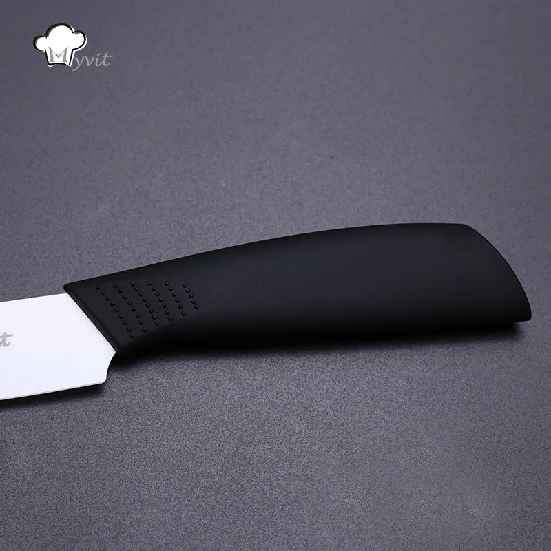 Juego de cuchillos de cerámica para cocina, utilidad para pelar, cortar frutas y verduras, herramienta de cocina con hoja de Zirconia blanca de 3, 4 y 5 pulgadas