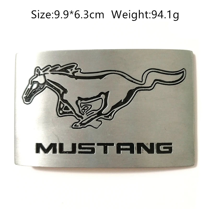 Classic Cowboy Mustang Belt Buckle Suit 4cm Belt Metal Men Jeans Accessories Fivela for 4cm Belts Running Horse Pin Buckles