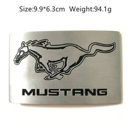 Classic Cowboy Mustang Belt Buckle Suit 4cm Belt Metal Men Jeans Accessories Fivela for 4cm Belts Running Horse Pin Buckles