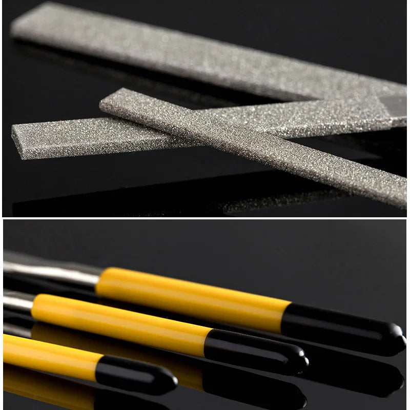 Ferramenta de acabamento Stanley-Diamond Needle Flat File, Grinding Hand Files, Stl Metal, Ferramentas para trabalhar madeira, 150 Grit, 140mm, 160mm, 180mm, 1Pc