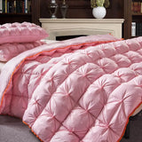 3D Luxury Quilted 100% High Rank Goose Down Duvet Quilt King Queen Full Size Comforter Winter Thick Blanket Solid Color