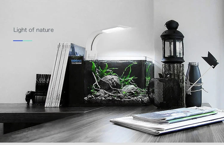 Super Slim LED Aquarium Light Lighting plants Grow Light 5W/10W/15W Aquatic Plant Lighting Waterproof Clip-on Lamp For Fish Tank