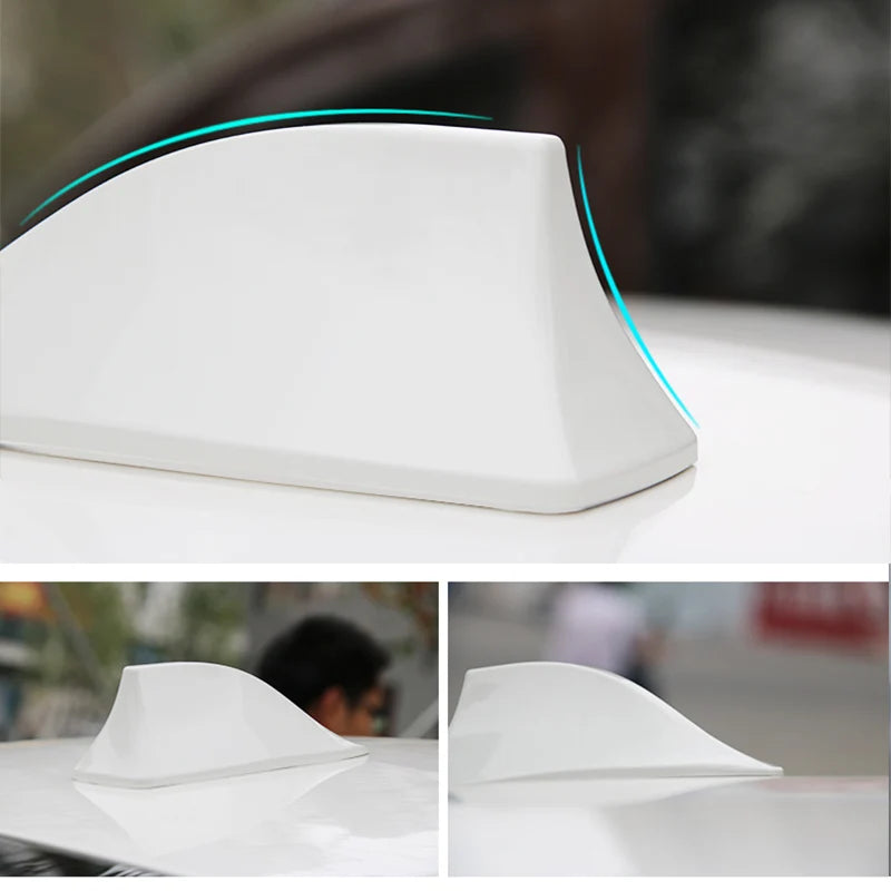2021 Newest Car Carbon Fiber Antennas Auto Radio Aerials Shark Fin Antenna Roof AM/FM Signal Aerila Universally