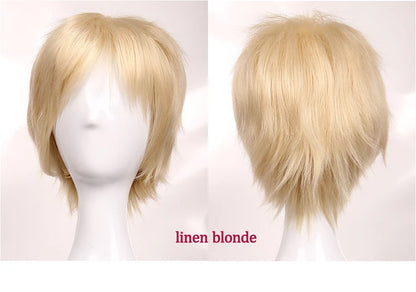 BENIHAIR Synthetic Wig Cosplay Wig White Red Green Blue Pink Yellow Hair Short Layer Wig Fake Hair Extension Men Women Party Wig
