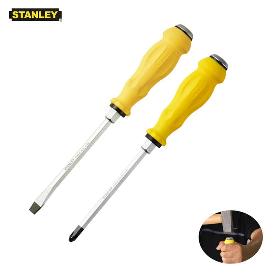 Stanley 1-piece Cold Forged Hammer Head Impact Screwdriver Hammer Phillips Flat Head Strong Torque S2 Steel Screwdrivers
