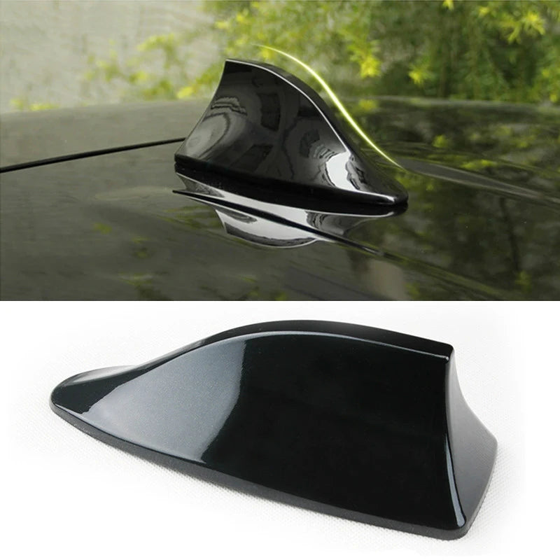2021 Newest Car Carbon Fiber Antennas Auto Radio Aerials Shark Fin Antenna Roof AM/FM Signal Aerila Universally