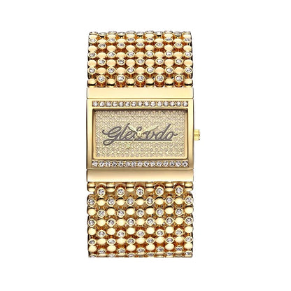 Reloj G&amp;D para mujer, reloj analógico de cuarzo informal, reloj dorado, reloj de cuarzo sencillo, reloj femenino, reloj para mujer