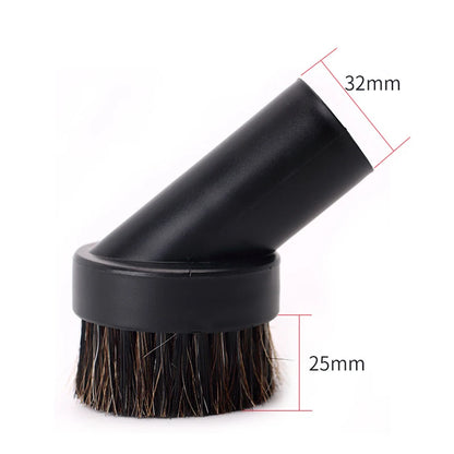 Boquilla de aspiradora universal con cabezal de cepillo de succión para aspiradoras de 32 mm, 35 mm, 1 1/4 pulg. y 1 3/8 pulg., accesorio para rincones de cama y sofá.