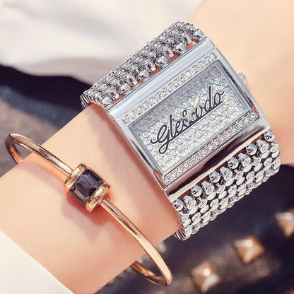 Reloj G&amp;D para mujer, reloj analógico de cuarzo informal, reloj dorado, reloj de cuarzo sencillo, reloj femenino, reloj para mujer