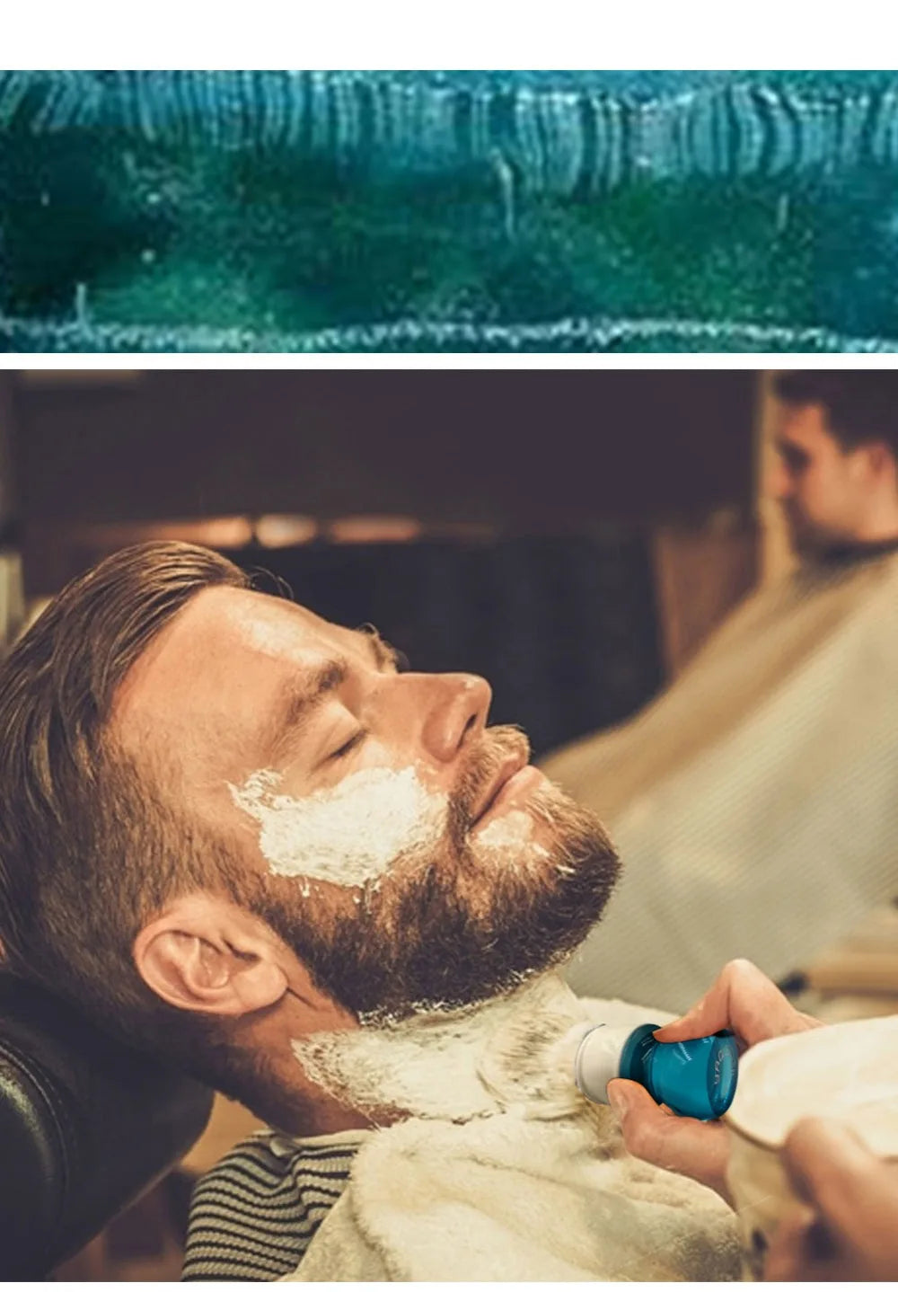 Yaqi 24MM Men's Shaving Brush  Resin Handle Nylon For Men Clearance Beard Professional Barber Face Cleaning Shaving Brush Tool