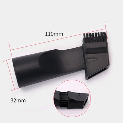 Boquilla de aspiradora universal con cabezal de cepillo de succión para aspiradoras de 32 mm, 35 mm, 1 1/4 pulg. y 1 3/8 pulg., accesorio para rincones de cama y sofá.