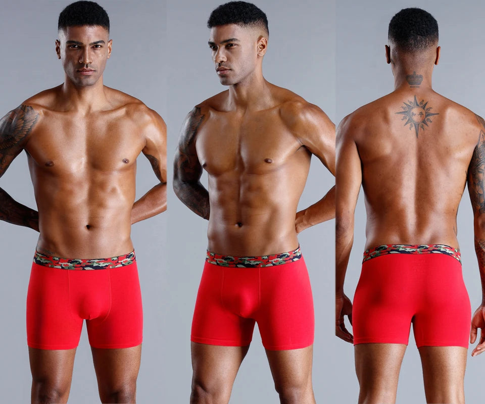 Brand Underwear Men Boxer Shorts For Men Panties Boxershorts Long Underpants Natural Cotton High Quality sexy homme hot calecon